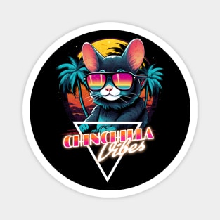 Retro Wave Chinchilla Vibes Magnet